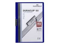 Klämmapp Duraclip 2200 A4 3mm blå 25st