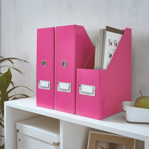Tidskriftssamlare ClicknStore A4 cerise