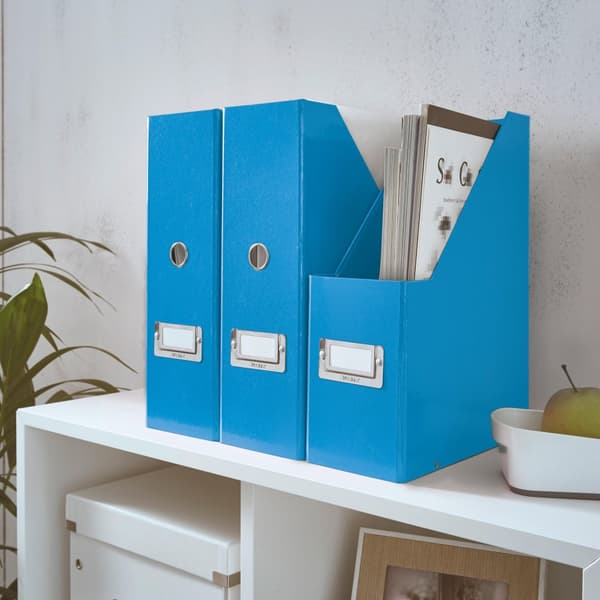 Tidskriftssamlare ClicknStore A4 blå