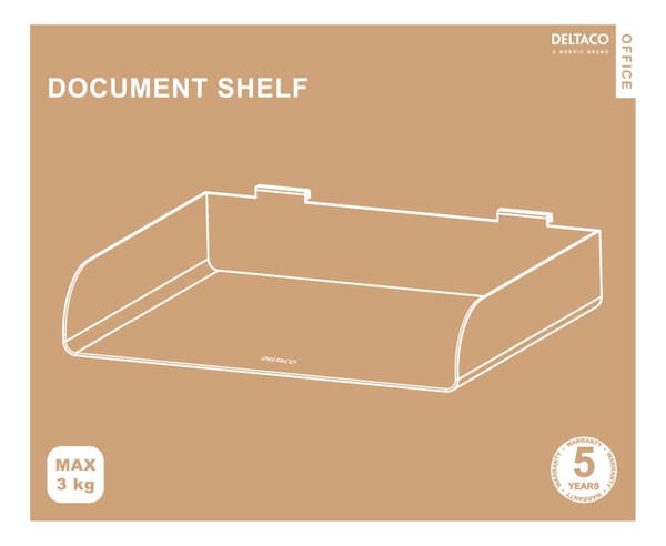 Document/telephone holder for slatwall panel (DELO-0151)