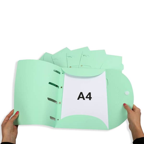 A4 Smartfolders - 6 mappar i olika färger - GLOSSY VERSION