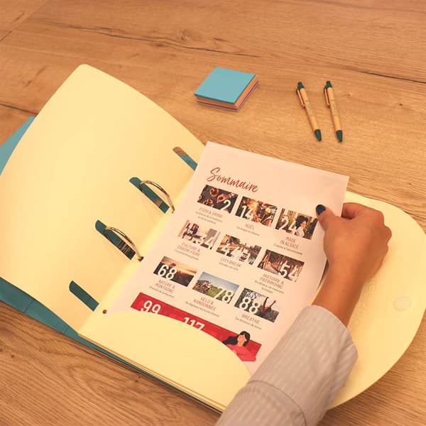A4 Smartfolders - 6 mappar i olika färger - GLOSSY VERSION