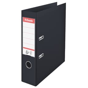Pärm LAF No1 Vivida PP A4/75 Svart EU-hålning Esselte