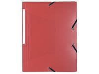 Gummibandsmapp LYRECO A4 PP 3-kl röd 50st