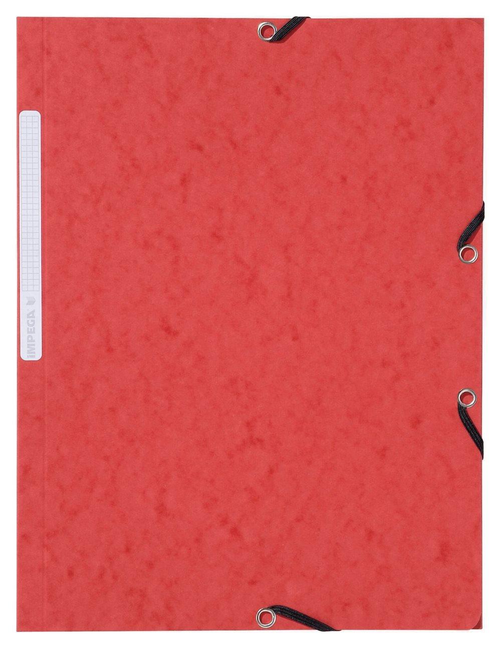 Gummibandsmapp LYRECO A4 3-kl röd 10/FP