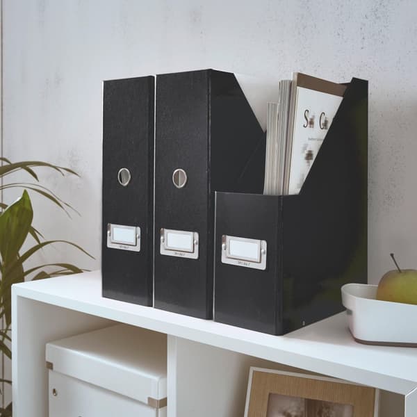 Tidskriftssamlare ClicknStore A4 svart