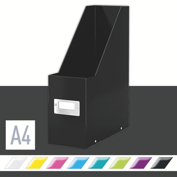 Tidskriftssamlare ClicknStore A4 svart