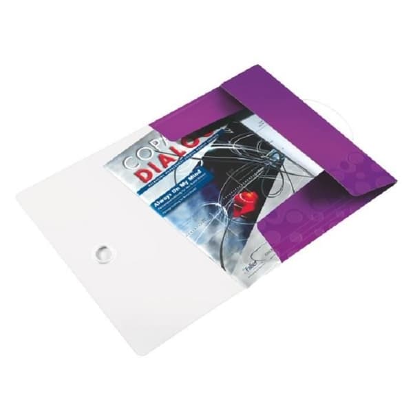 LEITZ skjorta 3 flikar WOW polypropen lila