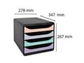 Miniatyrbild 3 av 8: Blankettbox EXACOMPTA BIGBOX 4 låd paste