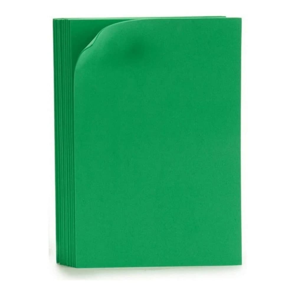 Paper Eva Rubber 10 Olive (65 x 0,2 x 45 cm) (10 Pieces) Green