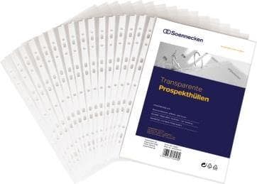 Soennecken broschyrfodral 1603 DIN A4 PP transparent 100 st/förp. (1603)