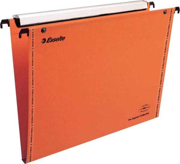 Esselte Orgarex Vertikal hængemappe - 15 mm bund - A4 - 25 stykker - Orange - Til at arbejde hjemmefra - Ideel til hjemmekontoret