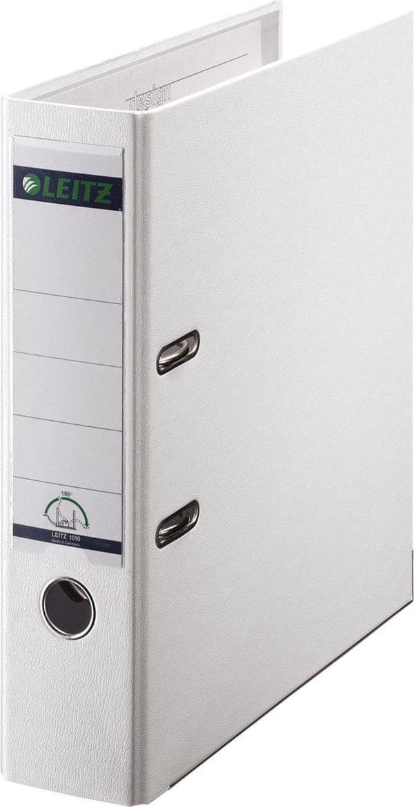 Leitz 180° Fil Fil Plast - 80 mm - A4 - Vit