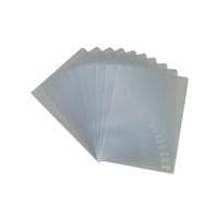 herlitz transparent ærme, DIN A4, PP, gennemsigtig, 0,09 mm kornet, åben i siden og foroven, med håndtagsstansning (10843753)