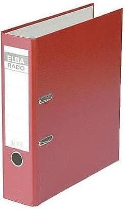 ELBA folder rado brilliant, ryggbredd: 80 mm, röd DIN A4, lock utsida/insida av akrylater (10417 RO)