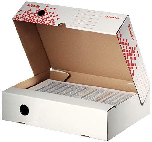 Esselte 623910 arkivvikbox SPEEDBOX, (B)80 mm, vit/röd