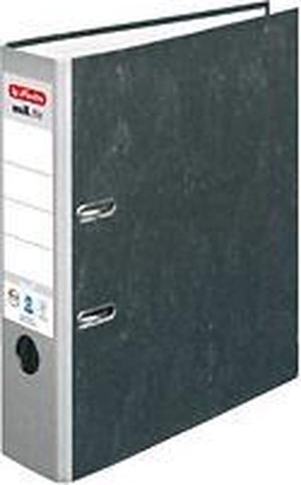 Herlitz Ordner maX.file natur A4 8cm grå - grumlig