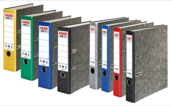 Herlitz Ordner maX.file natur A4 8cm blå - overskyet