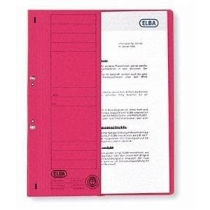 ELBA øjebinder lavet af pap, rød, kommerciel hæftning halv frontomslag, pakket i 50 stykker - 50 stykker (21451 RO)
