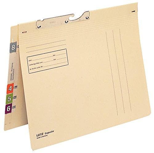 LEITZ Orgacolor hängmapp A4 blandade färger Paket med 50 sämskskinn