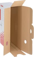 Miniatyrbillede 4 af 8: Esselte Speedbox Sustainable File Box 100 til A4-dokumenter - 10x25x35cm (BxHxL) - 100 % genanvendelig - Hvid/Rød