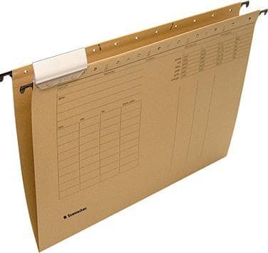 Soennecken hængemappe 2050 DIN A4 pap natron brun 25 stk/pk. (2050)