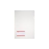 herlitz läpinäkyvä holkki, etikettikenttä, DIN A4, läpinäkyvä PP-kalvoa, sivulta ja ylhäältä avoin, 0,18 mm, asiakirjoille - 10 kpl (10913804)