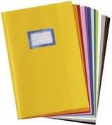 herlitz notebook-skydd DIN A4, präglad (raffia), PP, mörkblå med fäst etikett - 25 stycken (5204045)