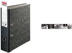 herlitz-kansio maX.file luontotasku, musta selkäleveys: 50 mm, mustalla pilvimarmoripaperilla- (10900264)