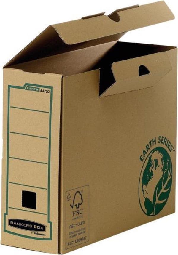 Bankers Box arkivboks 100 m brown Earth serie, pakke med 20 stk