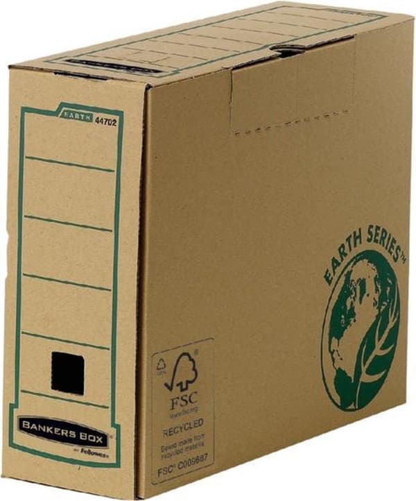 Bankers Box arkistolaatikko 100 m ruskea Earth-sarja, 20 kpl pakkaus