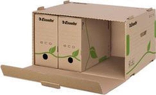 Esselte arkivbeholder ECO til mapper, brun lavet af 100% genbrugspap, 100% genanvendelig, - 1 stk (623920)