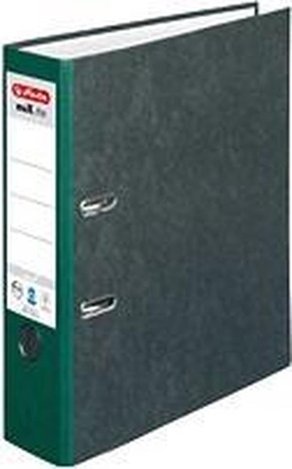 Herlitz Ordner maX.file natur A4 8cm grøn - overskyet