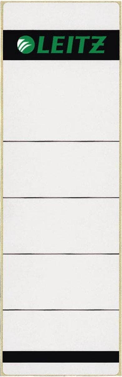 Leitz 1642 ryggetiketter format 58x190mm vitt paket med 10 stycken