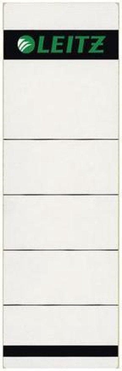 Leitz 1642 ryggetiketter format 58x190mm vitt paket med 10 stycken