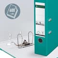 Miniatyrbild 3 av 6: Leitz kvalitetsmapp 180° plast, A4, turkos, 8,2 cm ryggbredd, PP-laminerat omslag, 10105052