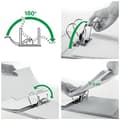 Miniatyrbild 4 av 6: Leitz kvalitetsmapp 180° plast, A4, turkos, 8,2 cm ryggbredd, PP-laminerat omslag, 10105052