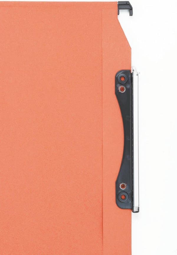 Esselte Orgarex VisioPlus lateral hængemappe - A4 - Orange - 25 styk - Til at arbejde hjemmefra - Ideel til hjemmekontoret