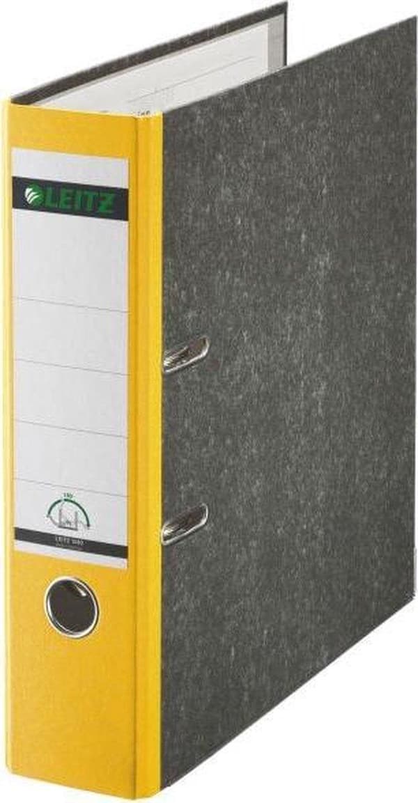 Leitz 180° Fil, A4, Rygbredde 80 mm, Pap, Gul