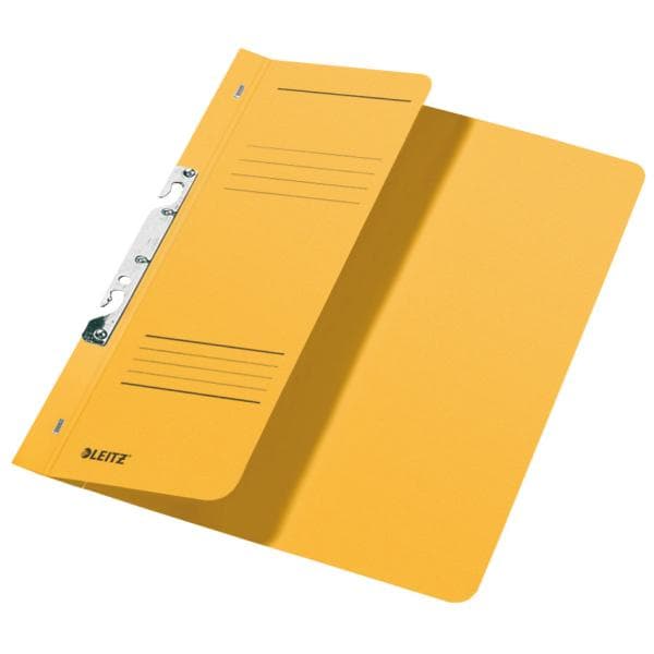 Esselte Leitz fackfil, 1/2 främre omslag, A4, kommersiell Staple Manila Cardboard Yellow (Multipack)