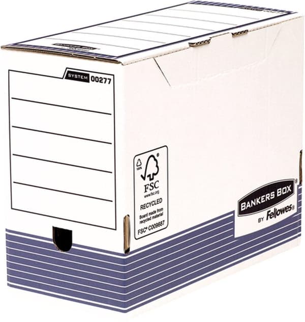 Fellowes Bankers Box System A4 siirtotiedostolaatikko 150mm sininen