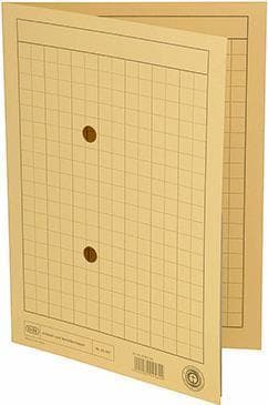 ELBA distributions- og cirkulationsmappe, DIN A4, Manila pap, gul 250 gsm, med gittertryk - 50 styk (35461 GB)