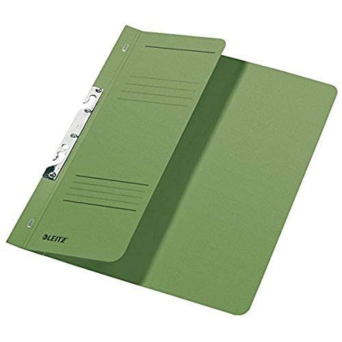 Esselte Leitz Manila Binder Folder 1/2 Cut Front COVER-A4-Manila Kartong-Grön