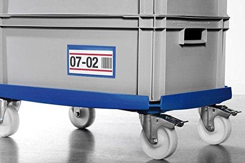 HÅLLBAR självhäftande etikettficka 1/2 A5 liggande, 210 x 74 mm, VDA-kompatibel 1 förpackning med 50 stycken 179407