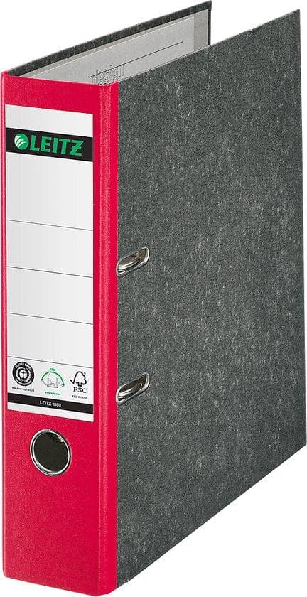 Leitz LEITZ STANDARDMAPP A4 80MM Med spår, för A4-format, kartong (RC), ryggbredd 80mm. Gudfader (1080-50-25)