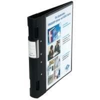 Wedo 5815001 folder Ergogrip presentationsmapp (A4, 4-ringsmekanism, plast, 31,3 x 3,8 x 28,0 cm) svart