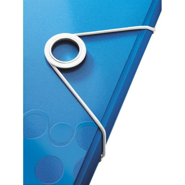 Leitz WOW elastomermappe fra PP format A4 blå