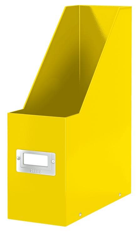 Leitz WOW Click & Store Robust tidskriftshållare i kartong - 10,3 x 33 x 25,3 Cm (BxHxD) - Gul