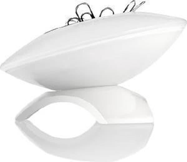 sigel clips dispenser EYE:STYLE, hvid - sort plastik-akryl kombination, rund form (SA101)