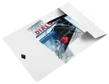 Leitz 3-fold mappe Leitz WOW A4 PP hvid